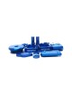 KIT MINUTERIA ANODIZZATA BLU YAMAHA YZ 250 F (14-17) YZ 450 F (14-17)