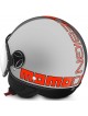 CASCO MOMO DESIGN FGTR EVO METAL DECAL ARANCIO FLUO
