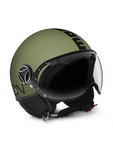 CASCO MOMO DESIGN FGTR CLS BLACK - GREEN FLUO
