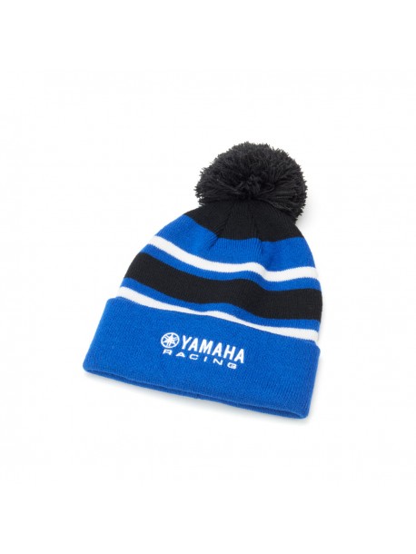CAPPELLO DI LANA CON POMPON YAMAHA PADDOCK BLUE ADULTO