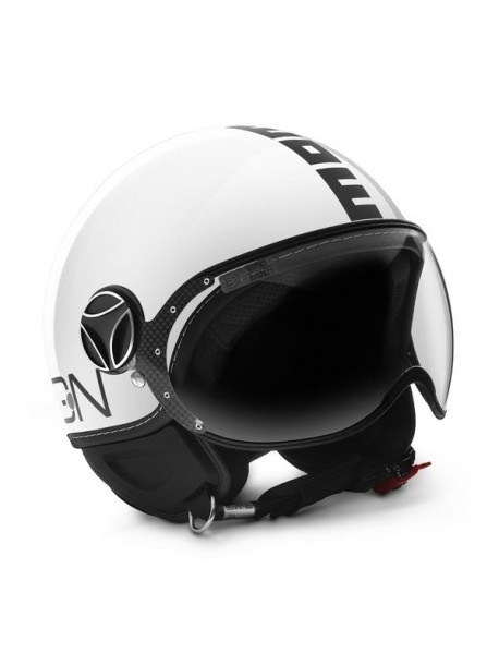 CASCO MOMO DESIGN CLS WHITE GLOSSY/BLACK