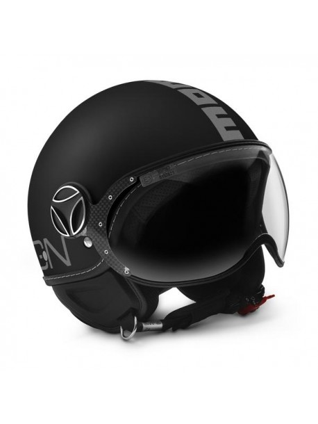 CASCO MOMO DESIGN FGTR CLASSIC MATT BLACK/SILVER