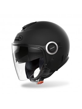 CASCO JET AIROH HELYOS BLACK MATT
